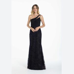 Hayley Paige 52116 Sparkly Floral Gown - s. 12
